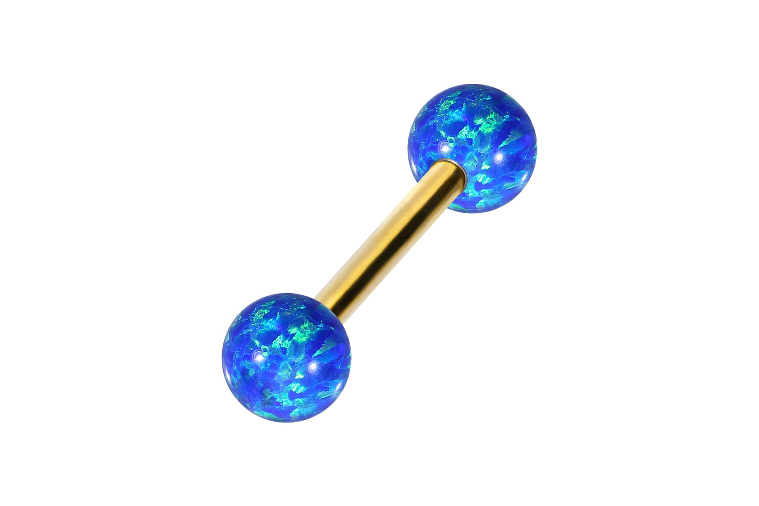 Titan Barbell Piercing SYNTHETISCHE OPALE